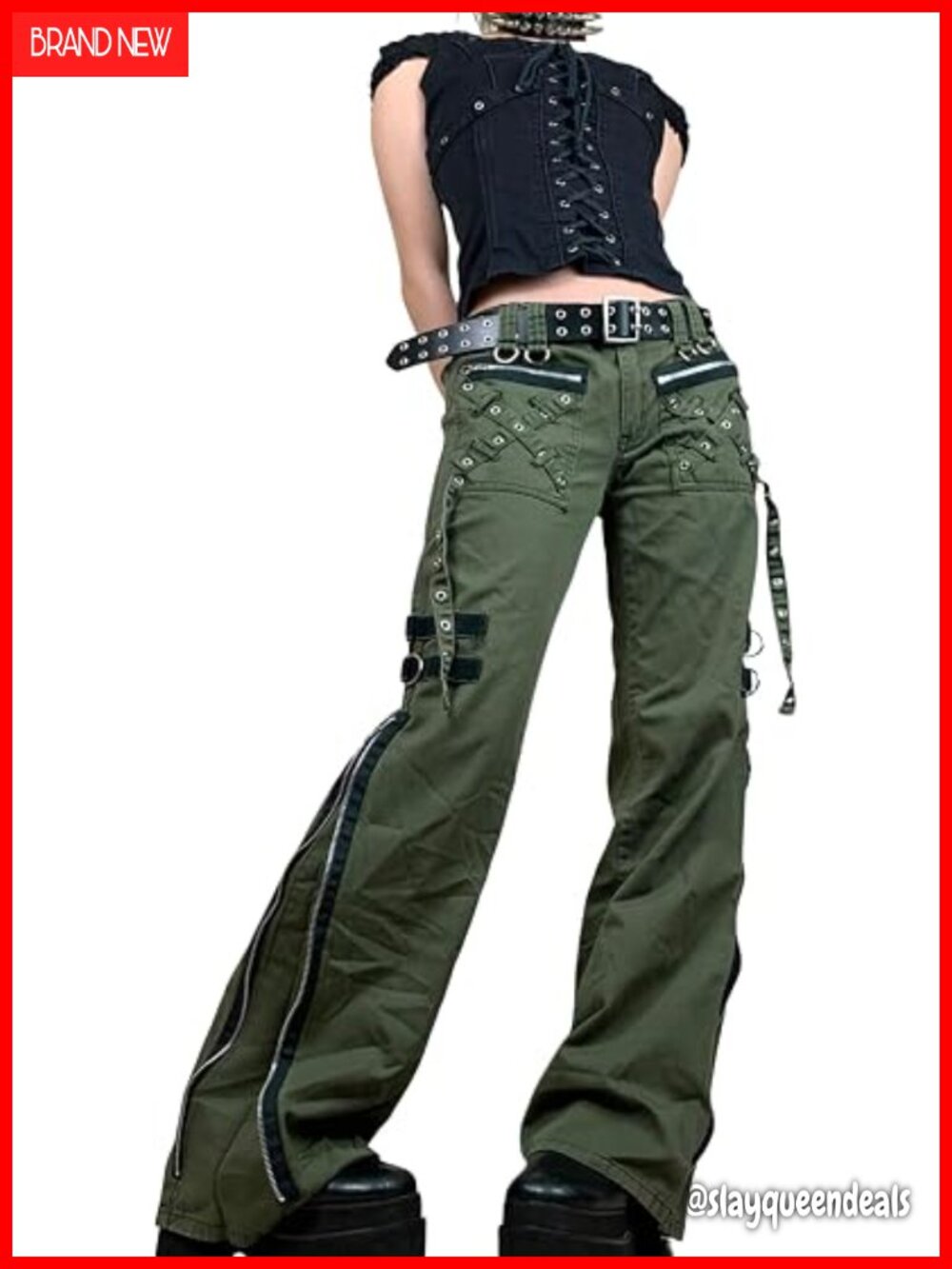 Vintage Baggy Jeans Grunge Gothic Wide Leg Denim Pants Y2k Loose Casual